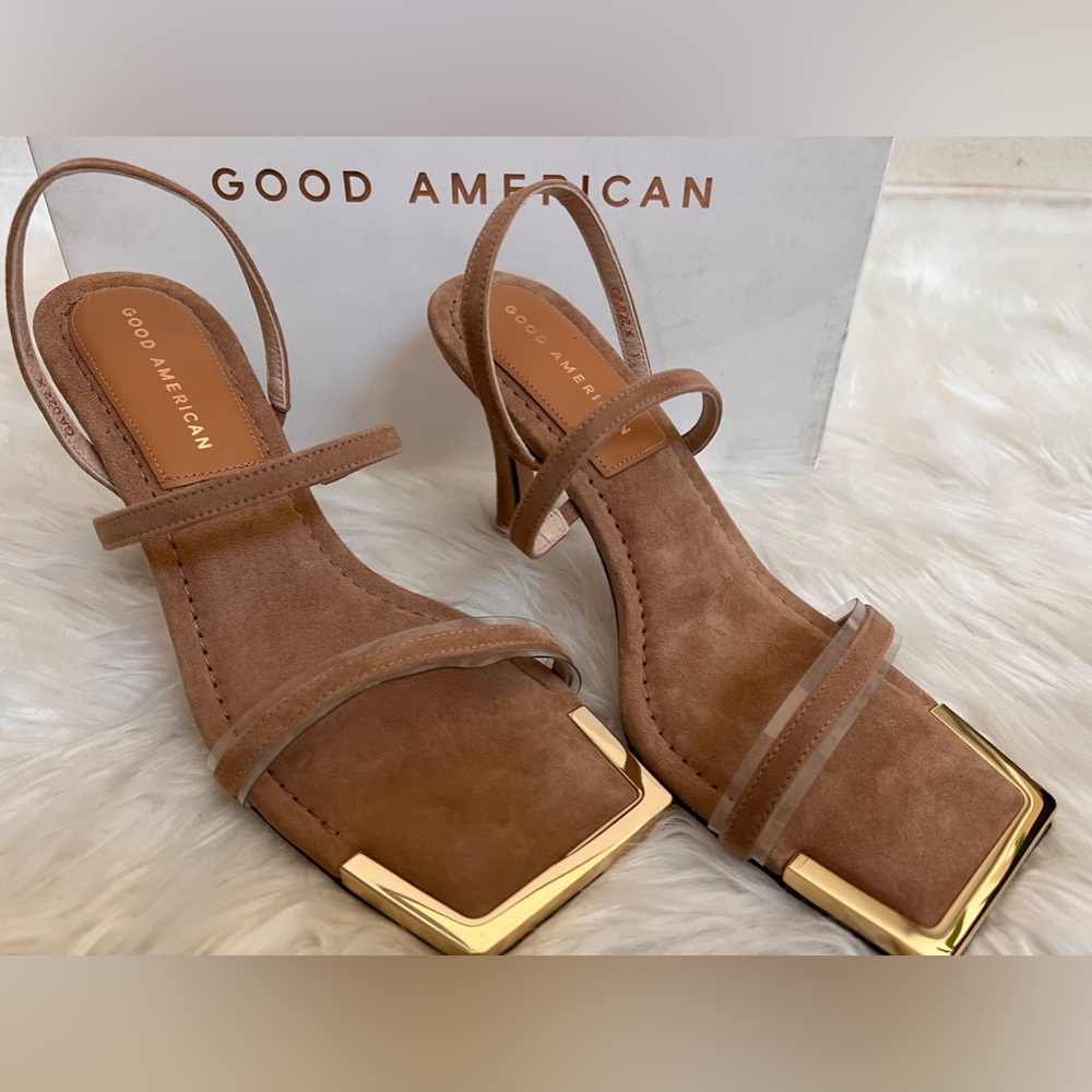 Good American Suede Beige002 US 7.5